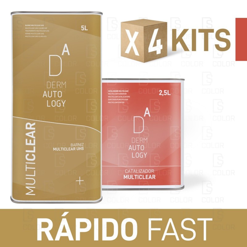 DS Color-DERMAUTOLOGY BARNICES-KIT DERMAUTOLOGY BARNIZ MULTICLEAR UHS 5L+C.RAPID 2,5L(X4)