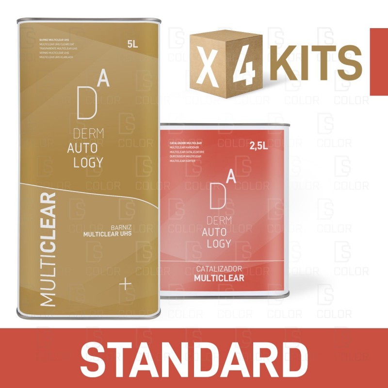 DS Color-DERMAUTOLOGY BARNICES-KIT DERMAUTOLOGY BARNIZ MULTICLEAR UHS 5L+C.STD 2,5L(X4)