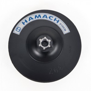 COLAD POLISHING BACKING PAD 160MM 5/8 THREAD VELCRO